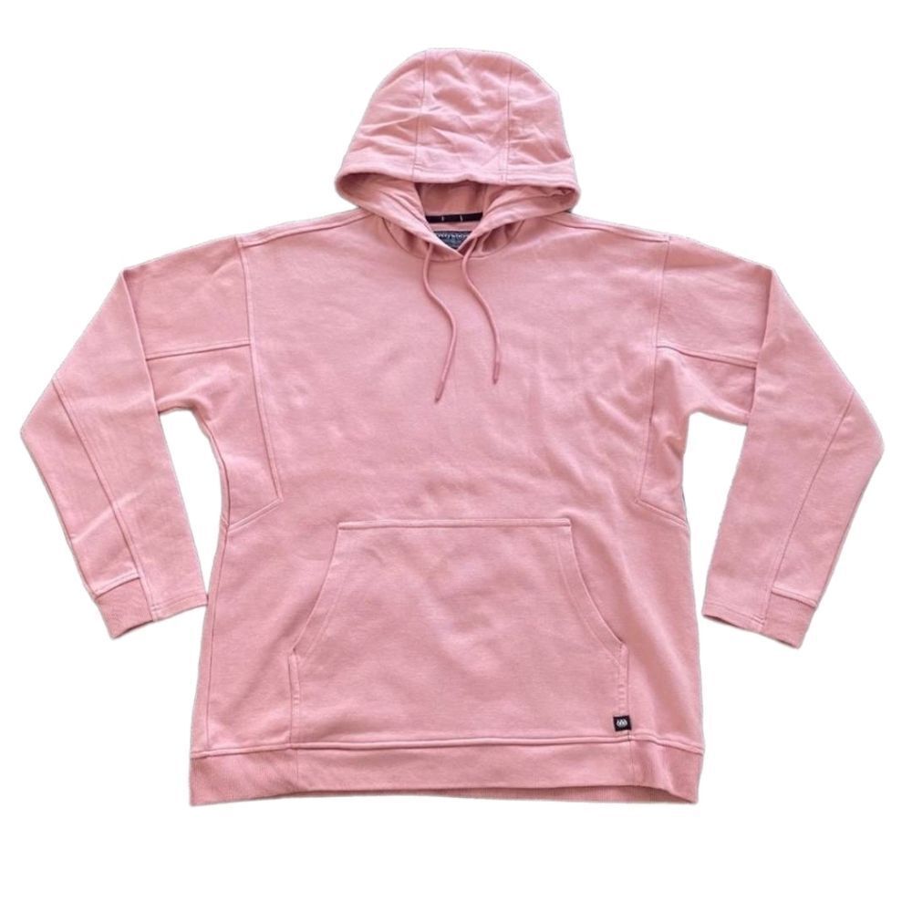 NWT 686 M Pink Rosette Everywhere Performance Double Knit Hoodie